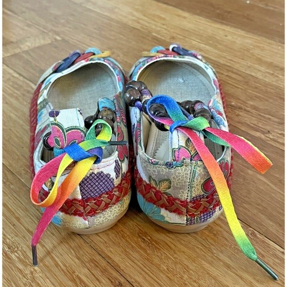 New XIRUY Multicolor Fabric Beaded Mary Jane Ballet Flats Shoes EU 41 US 9-9.5 - Picture 4 of 6